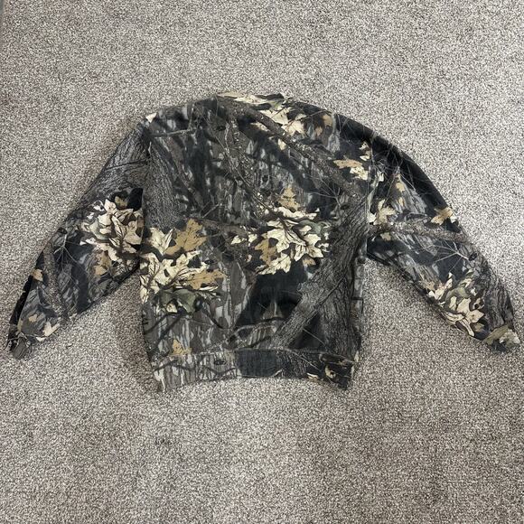 Jerzees Vintage Camo Mossy Oak Break Up Sweatshirt USA 90’s Mens Large Faded - Picture 6 of 11